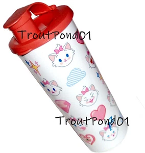Tupperware 16 Oz Tall Tumbler Disney Aristocats Marie Cat Turkish Angora Emoji - Picture 1 of 2