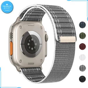 Nylon Wristband Strap For Apple Watch Band Ultra 2 49mm 46 45 41 44 42 38mm Belt - Picture 1 of 22