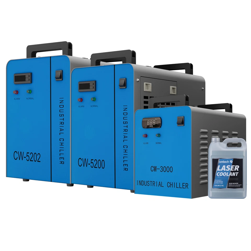 Enfriador de agua OMTech CW-3000 CW-5200 CW-5202 CW-6000 para grabador láser de CO2 Foto 1 de 4