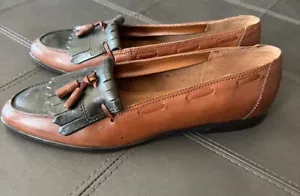 Vintage Westies Women Leather Tassels Blaze Loafer Shoes NARROW FIT SZ 9 - Picture 1 of 7