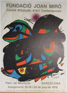 Joan Miro: Expo 76 - Fundació Joan Miro, Original-Plakat - Bild 1 von 5