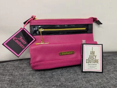 Bolso clutch Juicy Couture de colección rosa con muestra de perfume nuevo con etiquetas stock muerto Foto 1 de 4