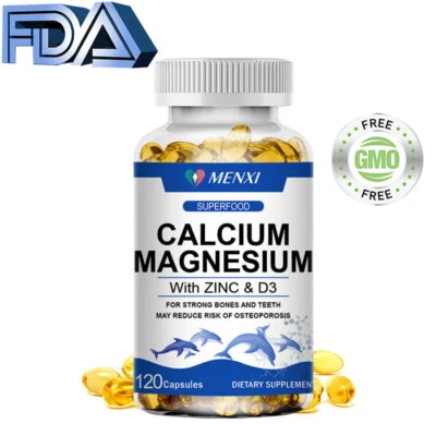 Vitamin D3 600iu Calcium 1000mg Magnesium 1425mg Zinc 25mg Bone Muscle Health BY - Изображение 1 из 4