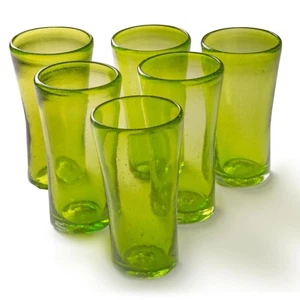 Bicchiere Orion Mexican Glassware Lily Collection 14 oz verde - set di 6 - Foto 1 di 4
