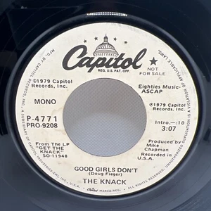 THE KNACK Good Girls Don't RARE White Label promo + sleeve 45 VG++ / EX Listen - Picture 1 of 5