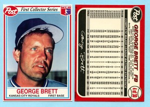 1990 Post Cereal First Collector Series - George Brett- #4 -  Royals Box 736