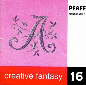 Monogram #16 Pfaff Kreativ Fan. Stickkarte - 2140 2144 2170 7560 7562 7570 - Bild 1 von 10