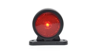 WAS W56RR LED End-Outline Red Rear/White Front Marker Lamp with Reflector - Picture 1 of 3