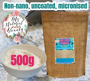 Zinc Oxide Powder-Non nano, DYI sunscreen. soothe irritated skin. 500g - Picture 1 of 11