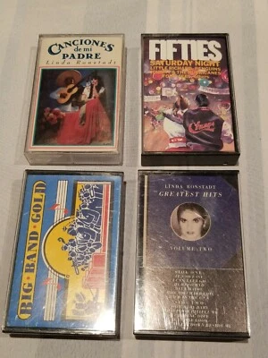 2 x Linda Ronstadt Canciones ,BIG BAND GOLD , FIFTIES Saturday night 4 cassettes - Image 1 of 3