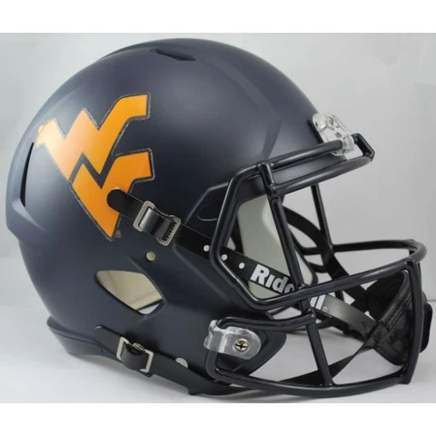 WEST VIRGINIA MOUNTAINEERS WVU Riddell SPEED Full Size Replica Football Helmet Cover