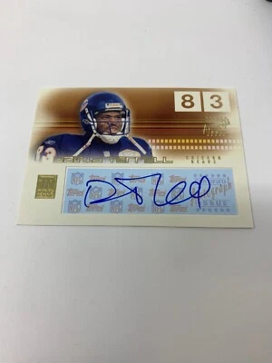 Topps Reserve Football 2002 Autograph Card RA-DT David Terrell - Image 1 of 2