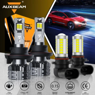 For Mercury Mountaineer 2007-2010 AUXBEAM Canbus LED Headlight Hi-Low Fog Lights - Image 1 of 4
