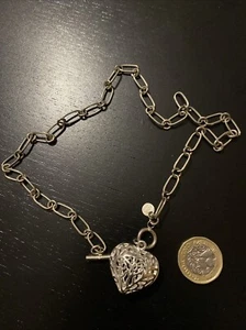 Herzförmige Halskette Kette Anhänger Charm Geschenkidee Echt Silber 925 - Bild 1 von 5