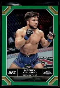 Henry Cejudo 2024 Topps Chrome UFC Green Refractor Card /99 #73 - Picture 1 of 2