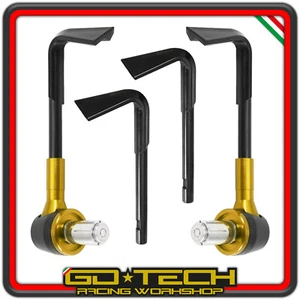 PARALEVE MOTO SCOOTER PROTEZIONE LEVE FRENO FRIZIONE COPPIA Oro Anodizzato - Foto 1 di 5
