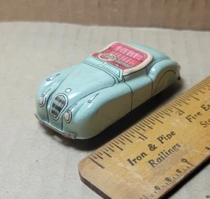 Vintage Friction Jaguar Convertible - Made In Japan - Works (E-4) - Picture 1 of 8