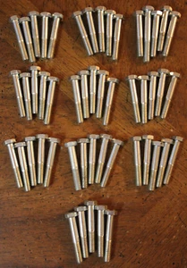 50 Unifast 5/16" x 2" lange Zink Sechskantschrauben Klasse 5 Feingewinde 24 Gewinde pro Zoll - Bild 1 von 7