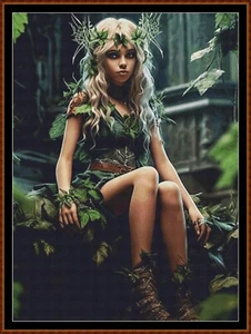Hiedra ~ patrón punto de cruz - Imagen 1 de 4