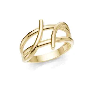 Moderne Verschnörkelte Goldring (Gelb-, Weiß-, Roségold) 8K/14K/18K PARGOLD - Bild 1 von 18