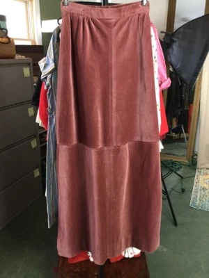 Maxi Falda Vintage Talla 6 Country Suburbans Rosa Pana Piezas Estilo Modesto Foto 1 de 4