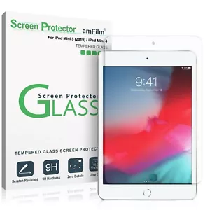 amFilm Apple iPad Mini 5 / Mini 4 Tempered Glass Screen Protector (1 Pack) - Picture 1 of 5