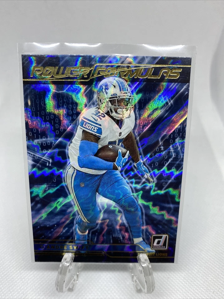 D'ANDRE SWIFT #PF1 2021 PANINI DONRUSS - Detroit Lions Star RB Power Formulas - Image 1 of 2