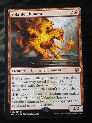 Volatile Chimera x1 , Conspiracy Take the Crown , NM , MTG , FREE SHIPPING - Image 1 of 2
