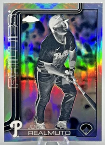 2025 Topps Chrome Negative Refractor J.T. Realmuto (#2) Phillies SP - Picture 1 of 2