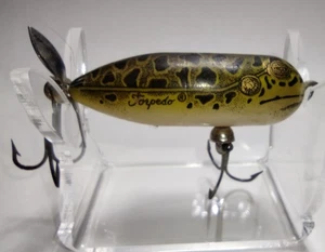 Vintage Heddon piccolo siluro topwater esca modello rana leopardo - Foto 1 di 5