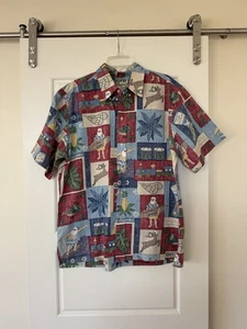 REYN SPOONER MELE KALIKIMAKA CHRISTMAS LIMITED Surf Santa HAWAII ALOHA SHIRT XL - Bild 1 von 8