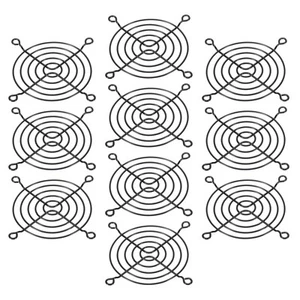 80mm Lüfter Fingergrill, 10er Pack Metallgitter Lüfter Schutzabdeckung, Schwarz - Bild 1 von 6