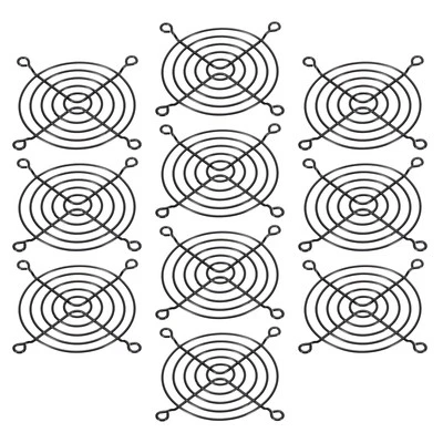 80mm Lüfter Fingergrill, 10er Pack Metallgitter Lüfter Schutzabdeckung, Schwarz - Bild 1 von 4