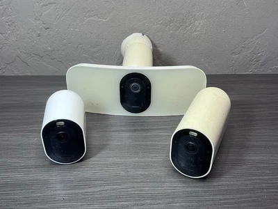 Lot of 2 Arlo Pro 5S 2K  & Flood Light Security Camera  VMC4060P FB1001 - Image 1 of 4