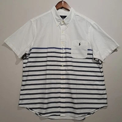 Camisa Oxford Polo Ralph Lauren Calce Clásico Manga Corta Abotonada XXL NUEVA CON ETIQUETAS Foto 1 de 4