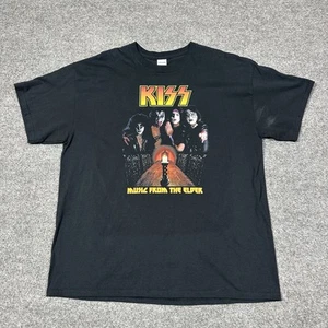 Kiss Music from the Elder XL Shirt Schwarz Kurzarm Baumwolle Band GUC - Bild 1 von 5