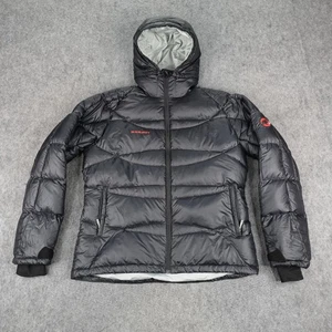 Mammut Jacket Womens XL Black Down Puffer Coat 650 Fill Mammut Pilgrim Parka - Picture 1 of 15