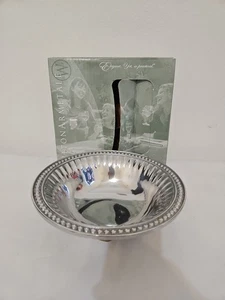 9" Wilton Armetale Zinn Gesäß und Perlen 272034 Runde Schüssel Neu in geöffneter Box - Bild 1 von 7