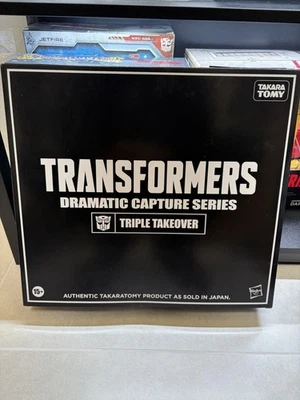 Takara Tomy Hasbro Transformers Dramatic Capture Series TRIPLE TAKEOVER Set NEW - Image 1 of 3