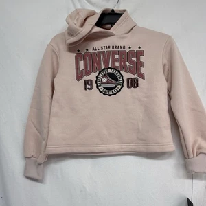 Converse All Star Mädchen Hoodie Größe S 8-10 Rosa Rouge Neu Kostenloser Versand - Bild 1 von 5