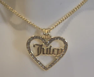Juicy Couture Gold Tone Gold Plated Heart Necklace,   New In Box, RRP £105 - Picture 1 of 12