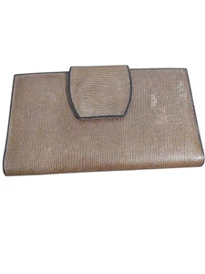 Vintage Amity Büffel Kalbsleder Luxus Geldbörse Brieftasche Braun Klassisch  - Bild 1 von 6