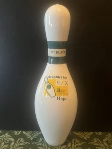City Of Hope 1st Place Bowling Pin Trophy Official Regulation Decor HOPE - Picture 1 of 4