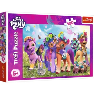 Trefl Red 100 Piece Puzzle - My Little Pony - Funny Ponies - Picture 1 of 3
