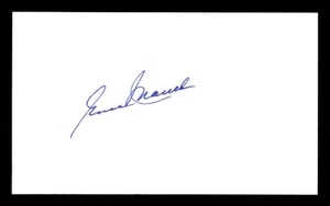 Gene Mauch Autographed 3x5 Index Card 1969 Montreal Expos - Picture 1 of 2