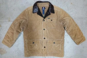 Vintage Chaps Ralph Lauren Jacket Corduroy Chore Barn Blanket Lined Coat Sz L - Picture 1 of 17
