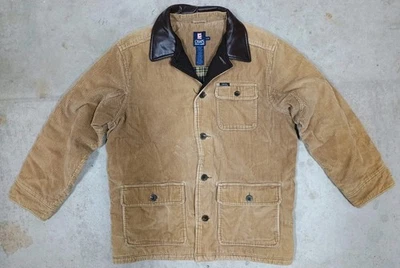 Vintage Chaps Ralph Lauren Jacket Corduroy Chore Barn Blanket Lined Coat Sz L - Image 1 of 4