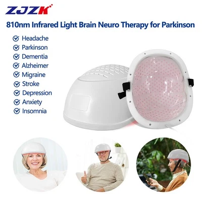 810 nm Nahinfrarot Lichttherapie PBM Gehirn Helm für Parkinson Depression TBI - Bild 1 von 4