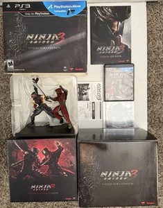SONY PLAYSTATION 3 PS3 NINJA GAIDEN 3 COLLECTOR'S EDITION CIB GAME STATUE BOOK - Picture 1 of 24