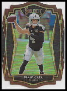 Panini Select Premier Level Copper Prizm 2020 troquelado/355 Derek Carr #132 - Imagen 1 de 2